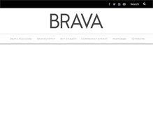 Tablet Screenshot of bravamagazine.com